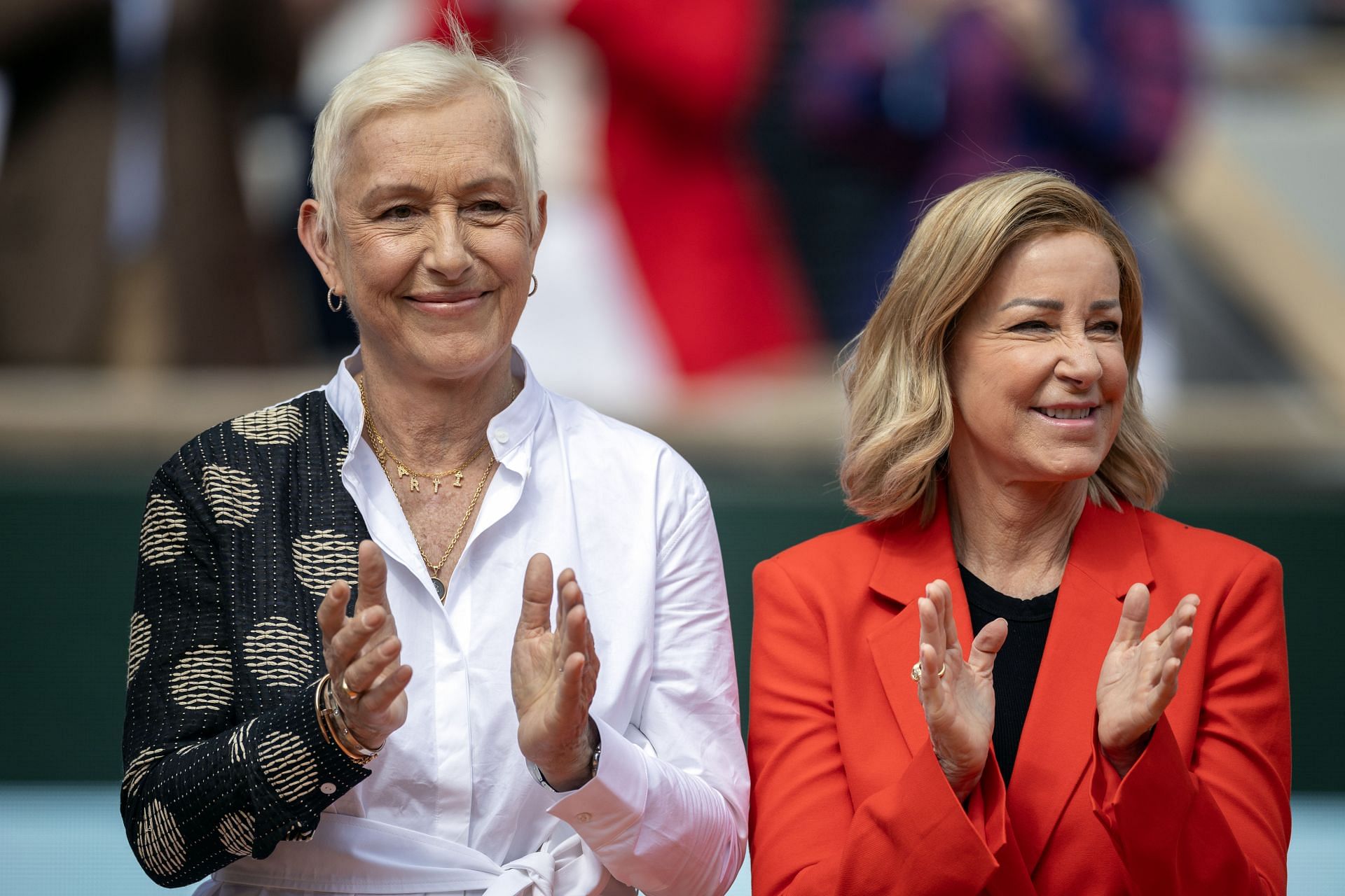 Chris Evert and Martina Navratilova at French Open 2024 - Image Source: Getty