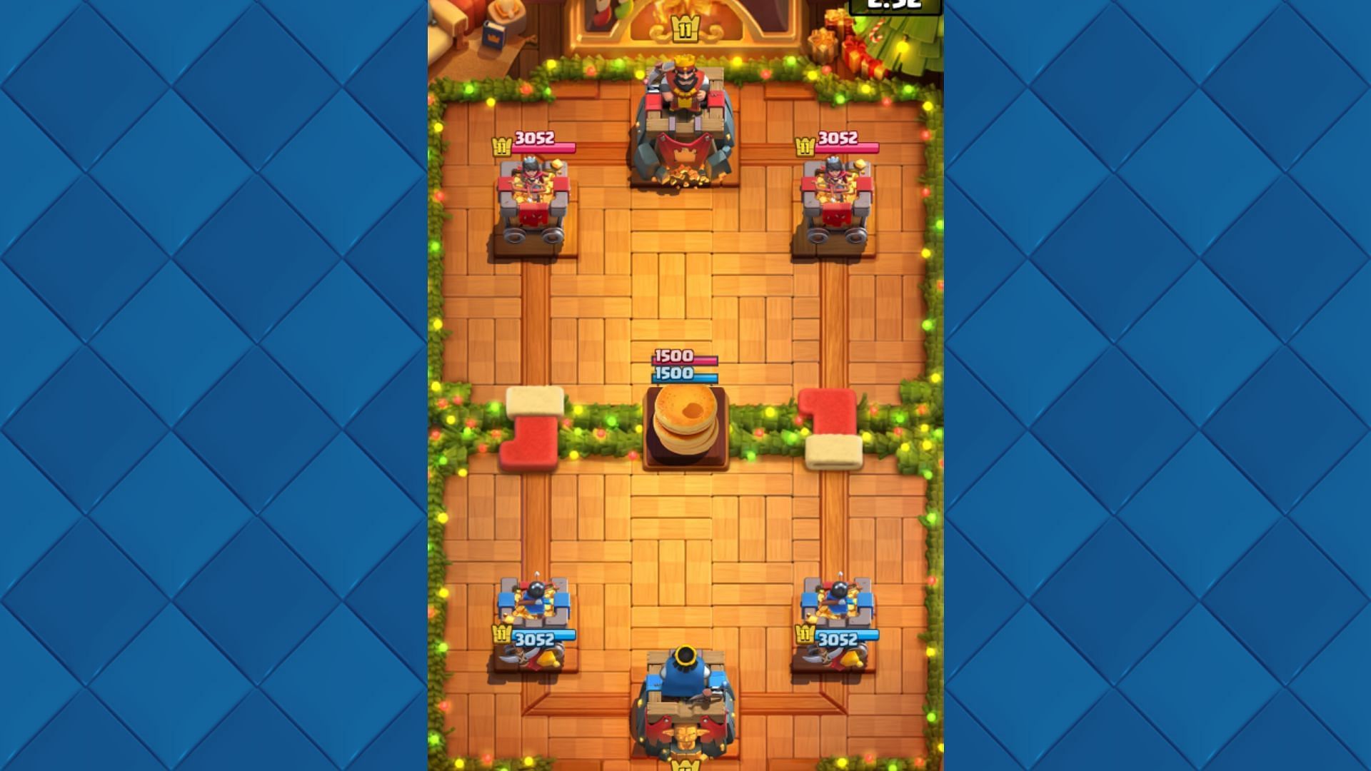 The arena in Clash Royale Holiday Feast event (Image via Supercell)