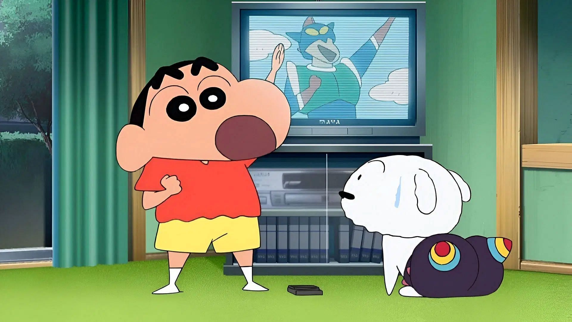 Shin-chan and Shiro in the series (Image via Shin-Ei Animation)