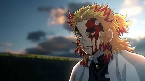 Kyojuro Rengoku in his final moments (Image via Studio Ufotable)