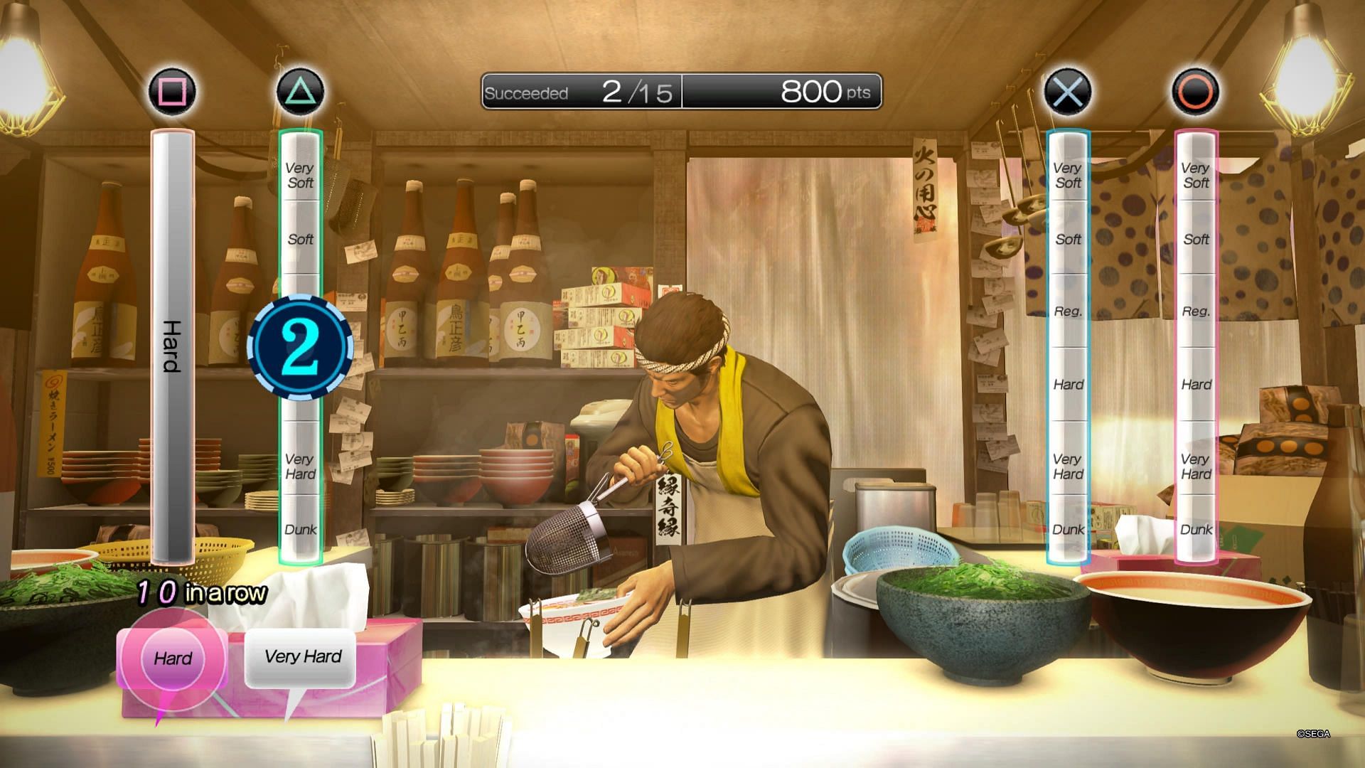 Tatsu-ya Noodles made just the sole appearance in 2012&#039;s Yakuza 5 (Image via Sega)