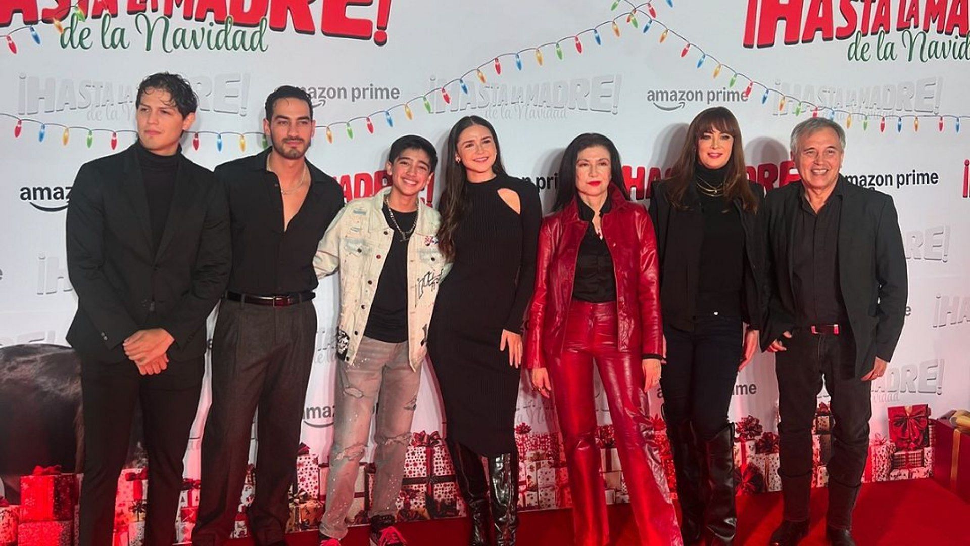 Alejandro Camacho (extreme right) as seen with the cast of Christmas is Cancelled (Image via Instagram/@leticiahuijara)