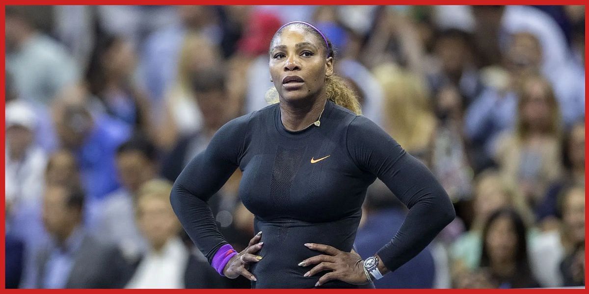 Serena Williams at the US Open. (Source: Getty)