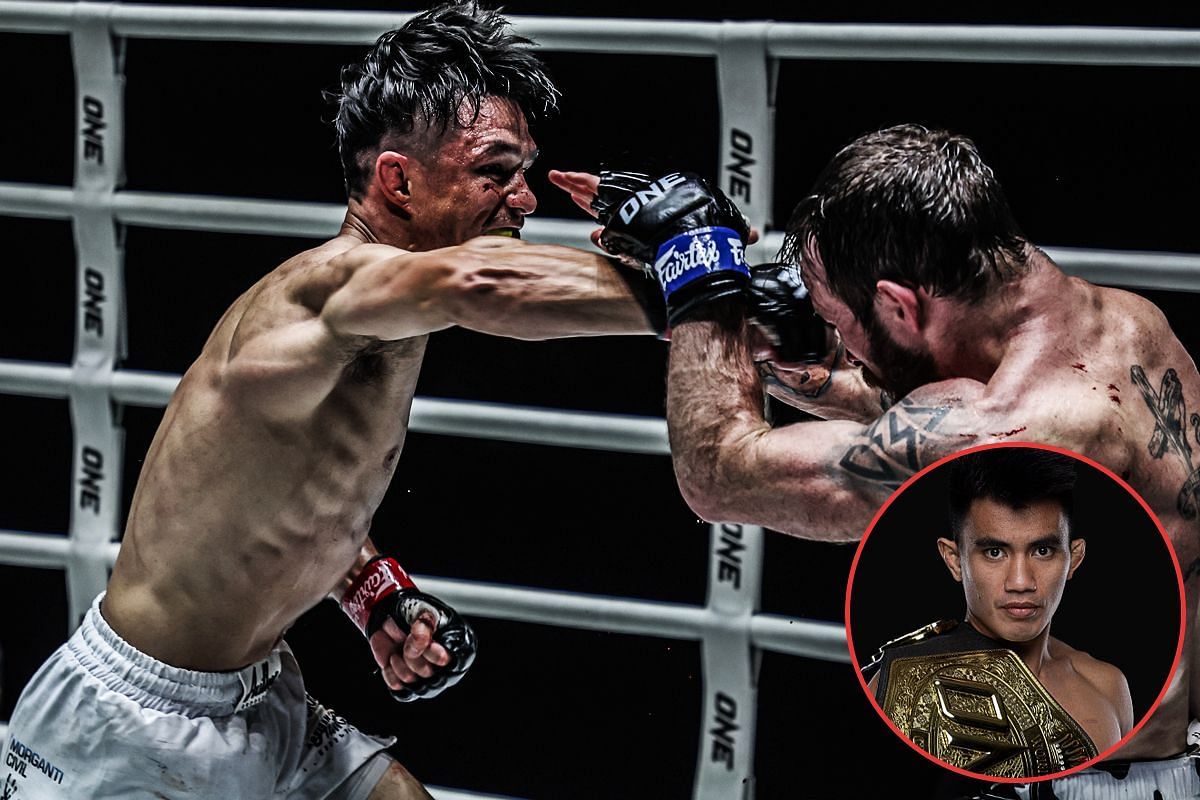 Jarred Brooks (bottom) talks about Reece McLaren vs Jarred Brooks | Photo by ONE Championship