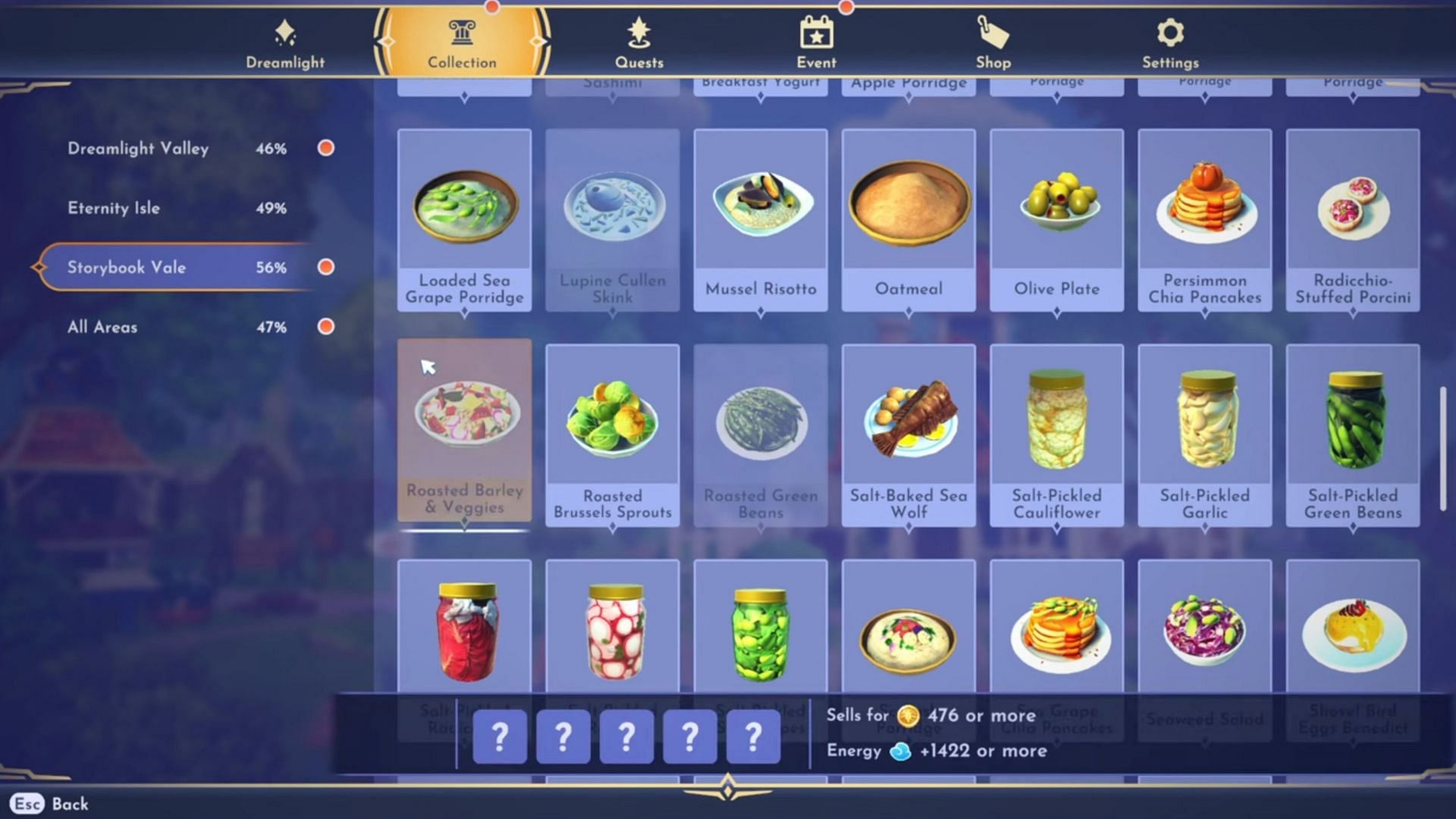 This dish can restore 1422 Energy and can earn you 476 Star Coins (Image via Gameloft || Quick Tips/YouTube)