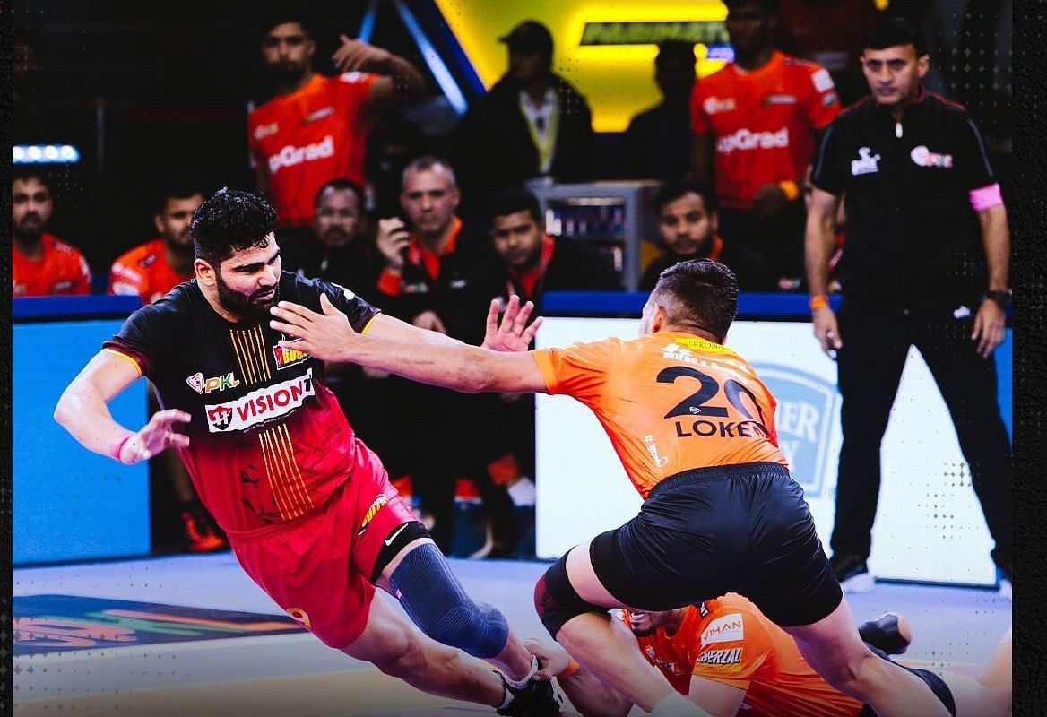 परदीप नरवाल का फॉर्म अच्छा नहीं है (Photo Credit - @BengaluruBulls)