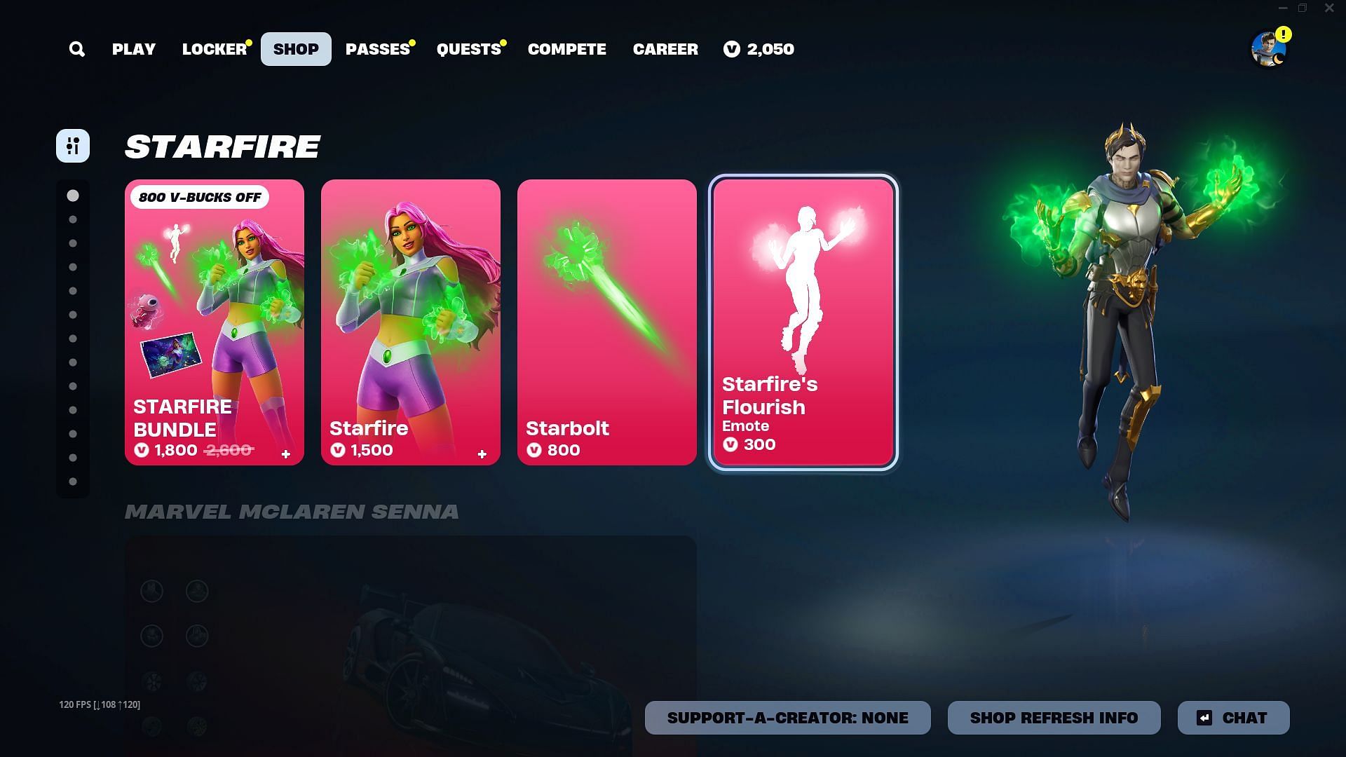 You can purchase the Starfire skin in Fortnite separately (Image via Epic Games)