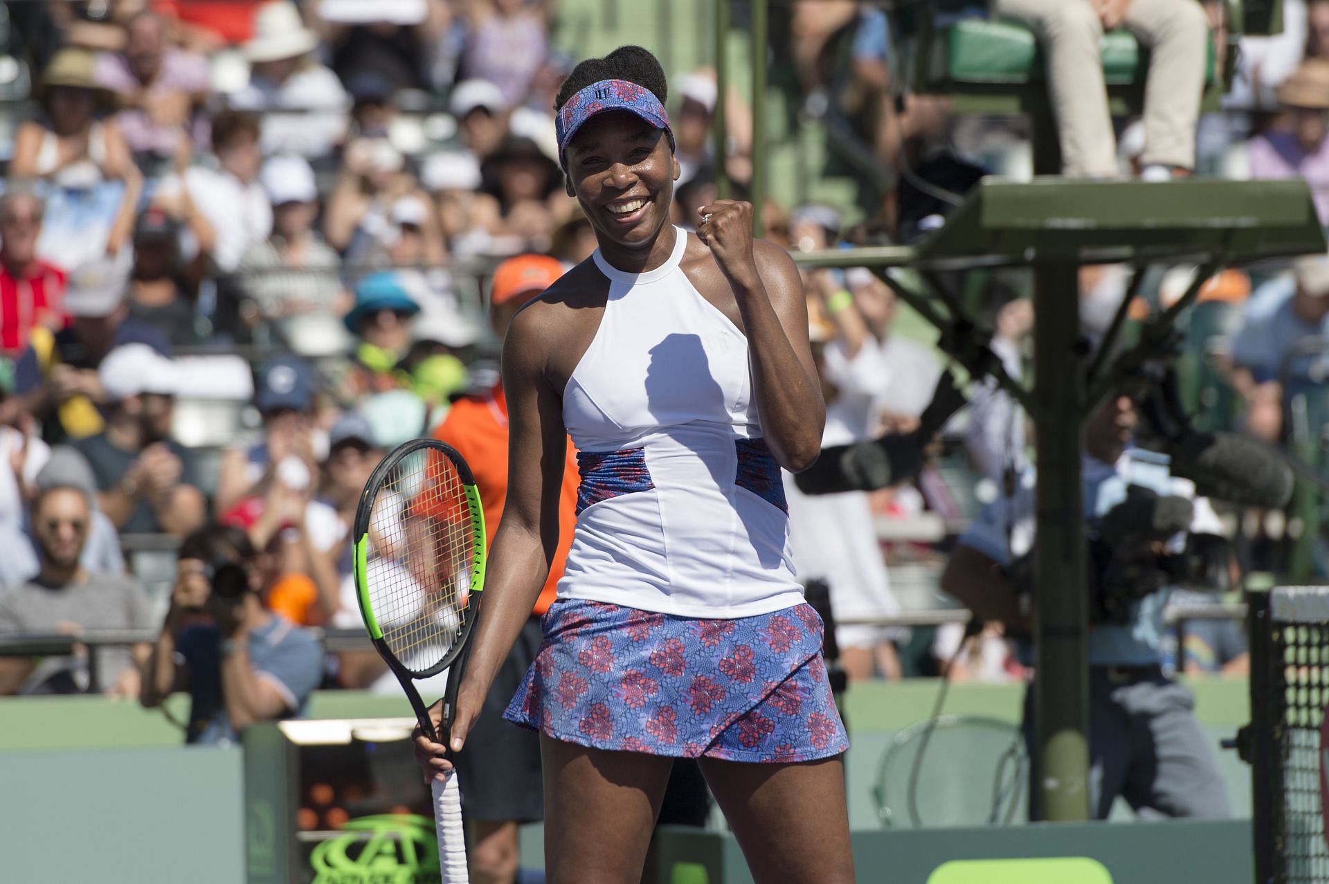 Venus Williams at the Miami Open 2018. (Photo: Getty)