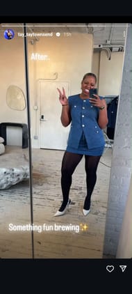 Townsend's Instagram Story (Image: Instagram @tay_taytownsend)