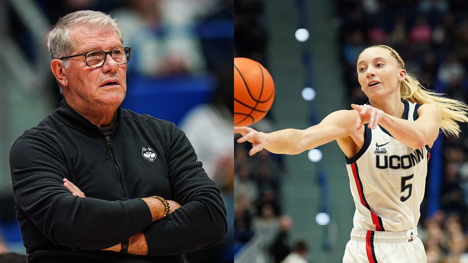 Geno Auriemma and Paige Bueckers