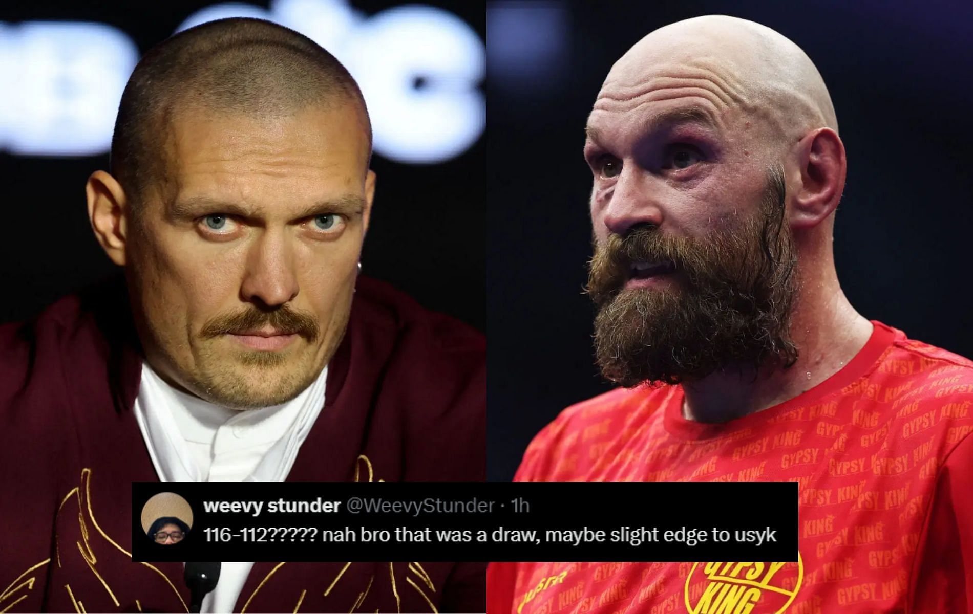 Fans left divided by the decision of the rematch between Oleksandr Usyk and Tyson Fury [Image Courtesy: Getty Images]