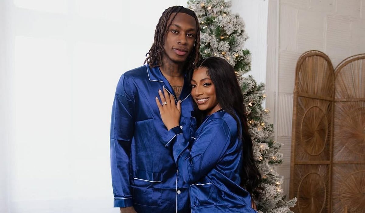 Tia Jones and her fiance, Xavier Worthy - source: Instagram