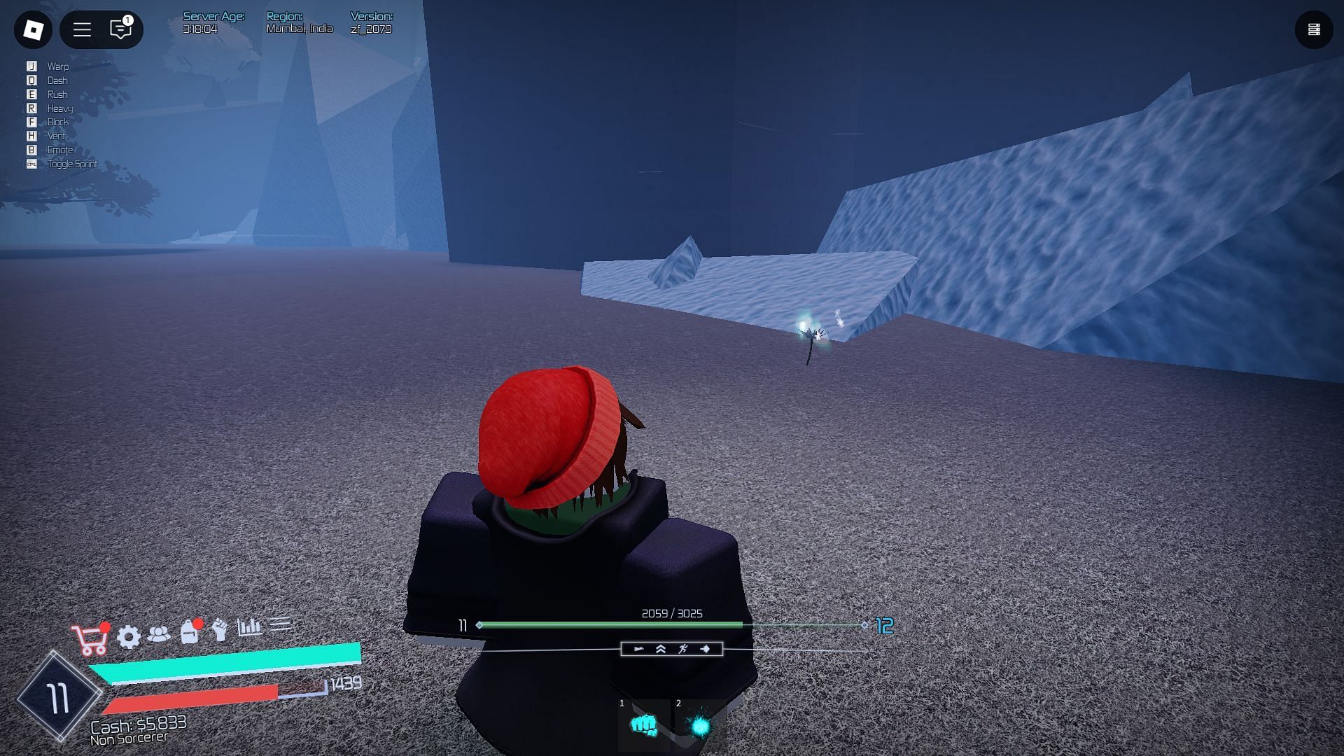 A Frost Petal in the overworld (Image via Roblox)