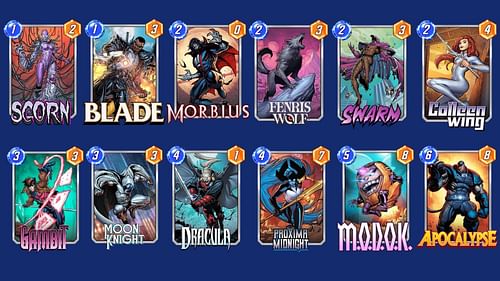 The Discard Wolf deck is one of the best Marvel Snap Fenris Wolf decks overall (Image via Nuverse)