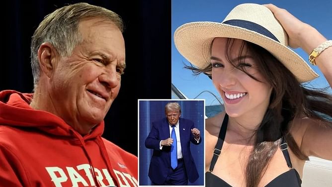 Ex-Patriots HC Bill Belichick, girlfriend Jordon Hudson spotted at Donald Trump's $350-a-head Mar-a-Lago party