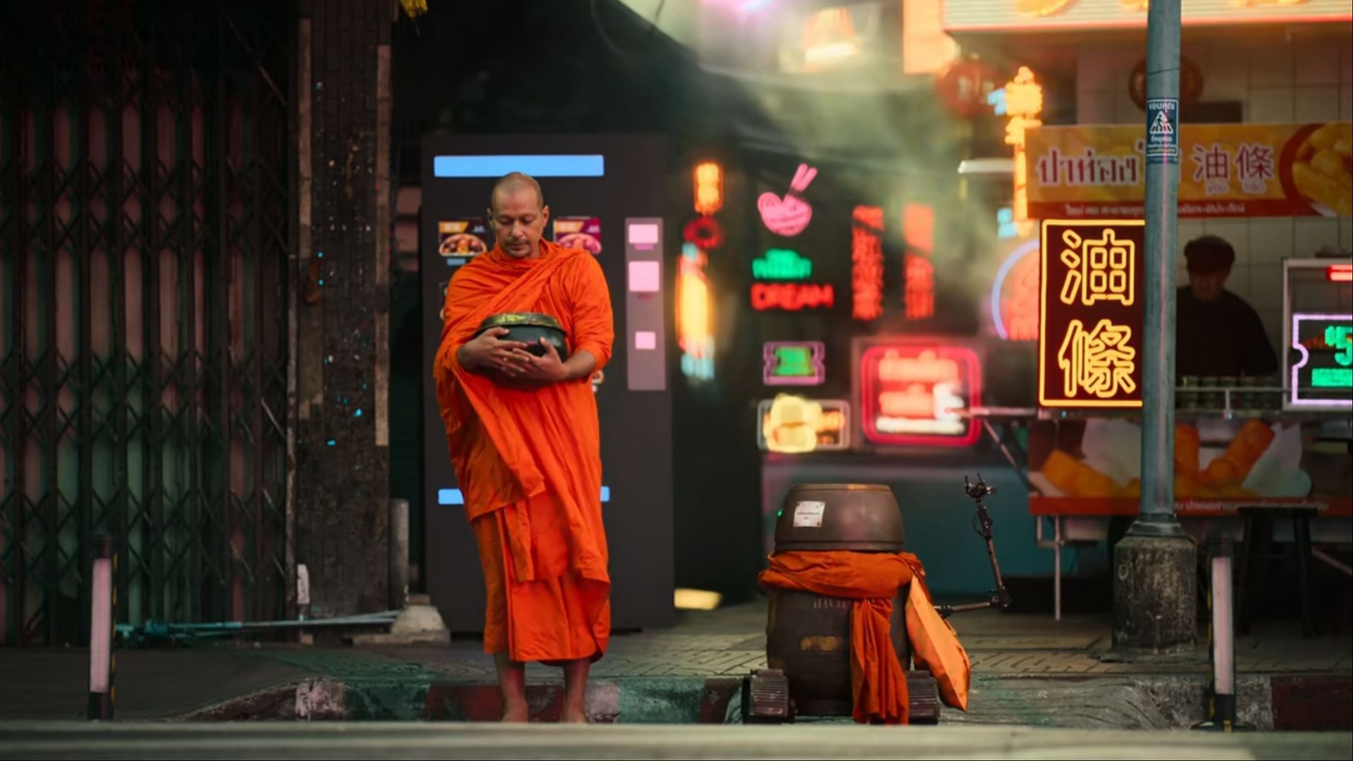 Still from Buddha Data, Tomorrow and I (Image via Netflix)