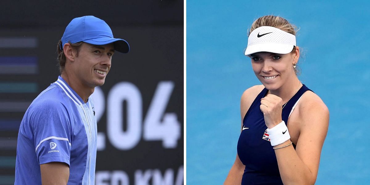 Alex de Minaur and Katie Boulter (Source: Getty)