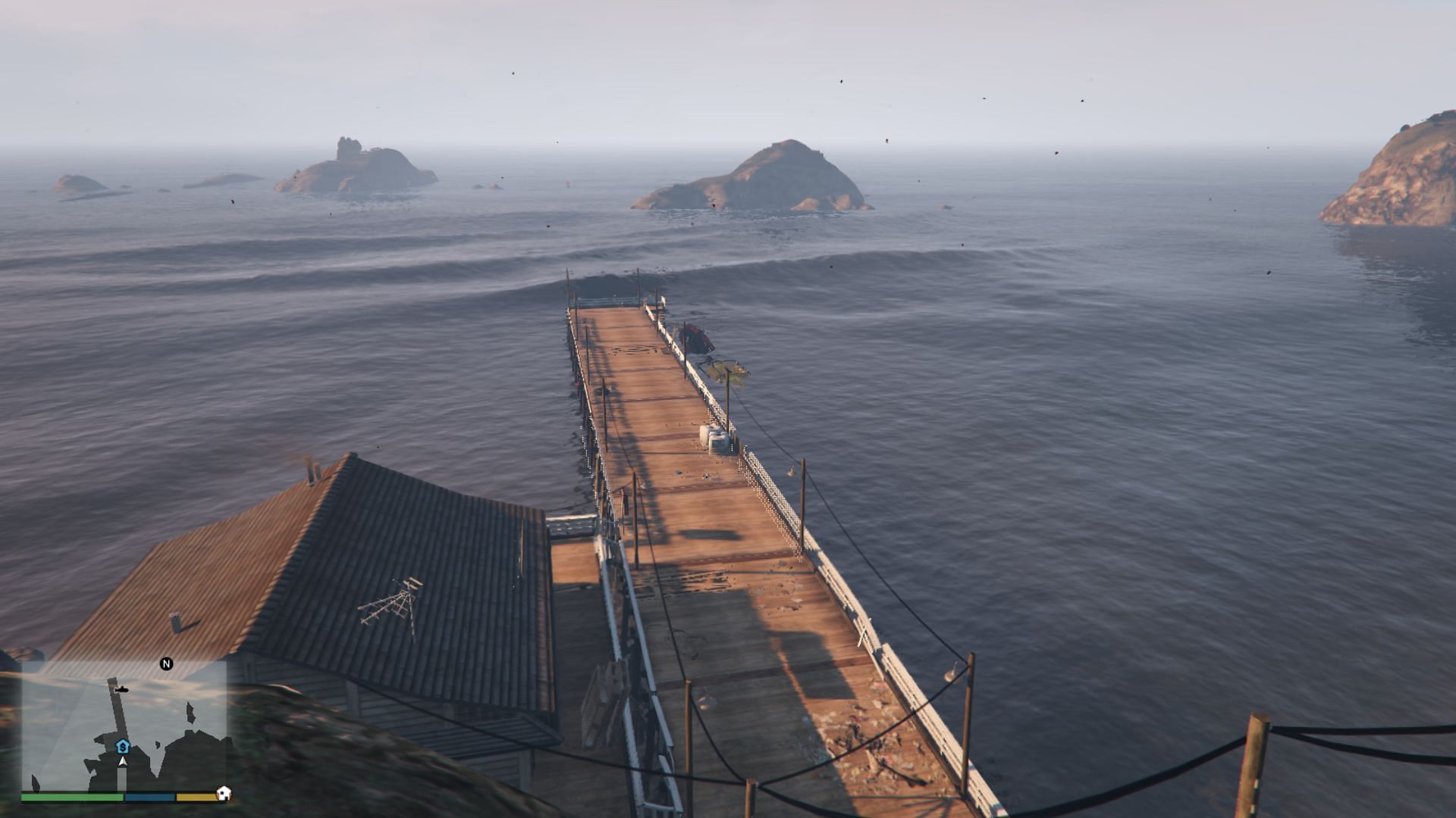 The location from where the GTA 5 collectibles guide readers can start the Submarine Parts collectible mission. (Image via Rockstar Games)