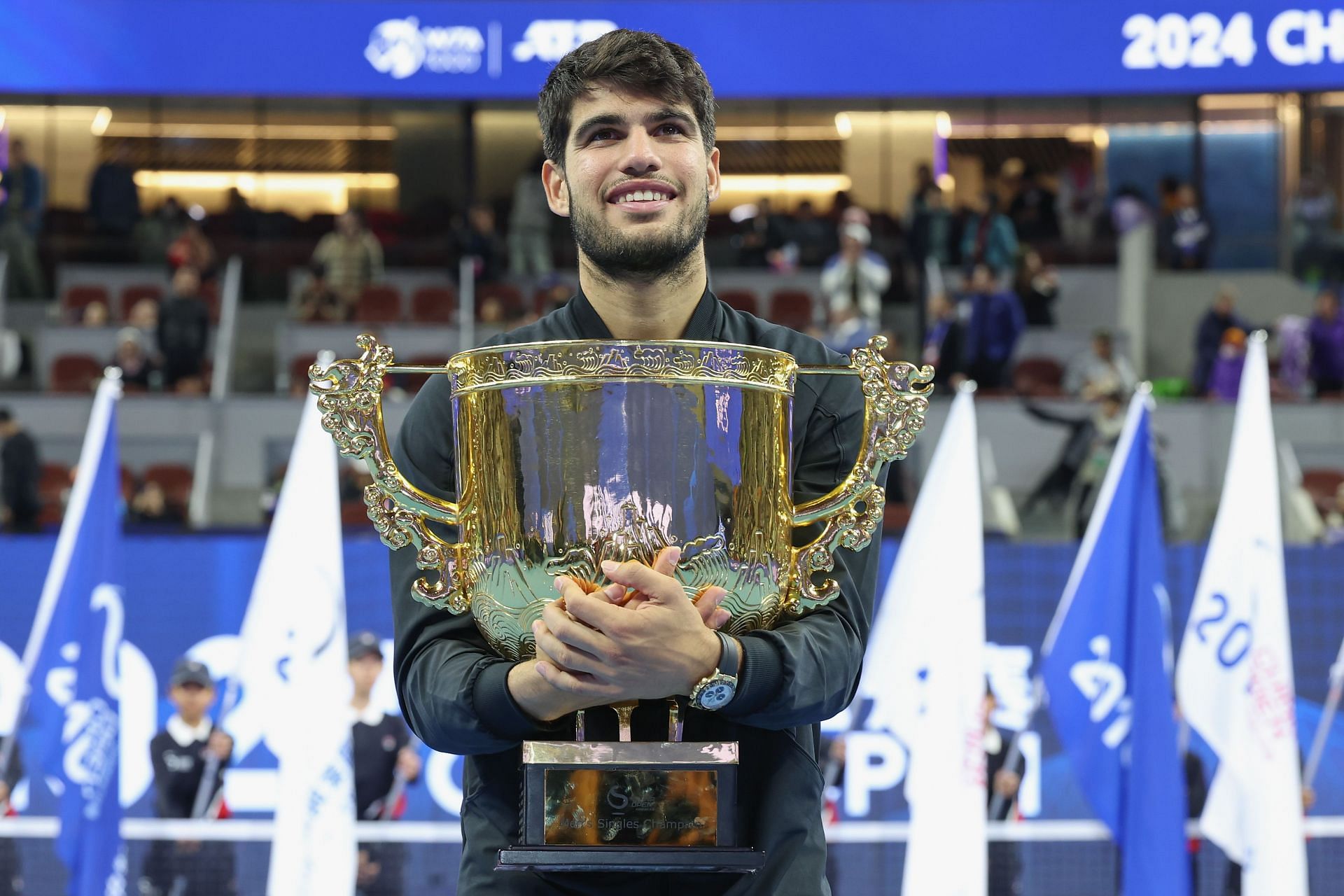 Carlos Alcaraz at the China Open 2024. (Photo: Getty)