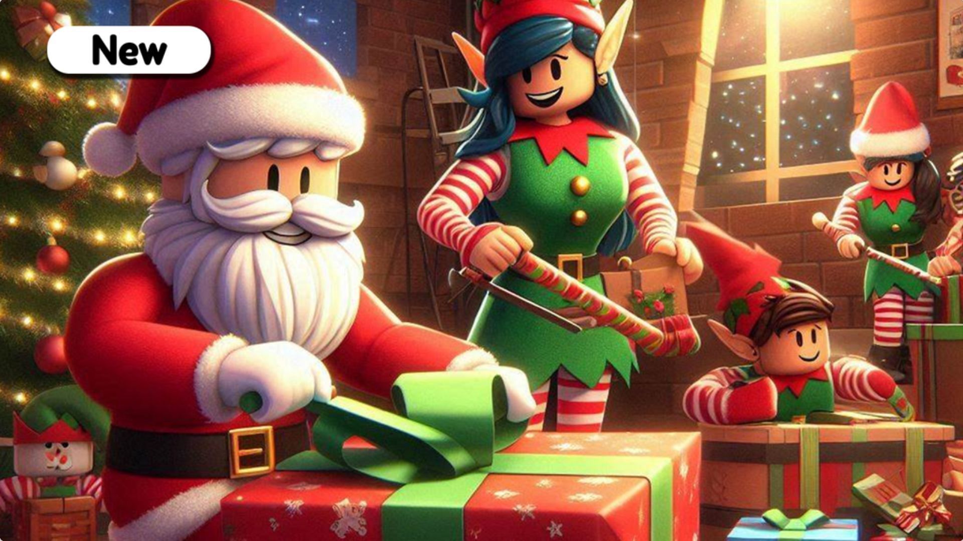 You can redeem free codes in Christmas Tycoon (Image via Roblox)