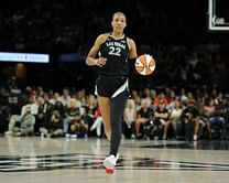 Watch: A'ja Wilson shocks UNC locker room with surprise appearance after Hurricanes vs Tar Heels game