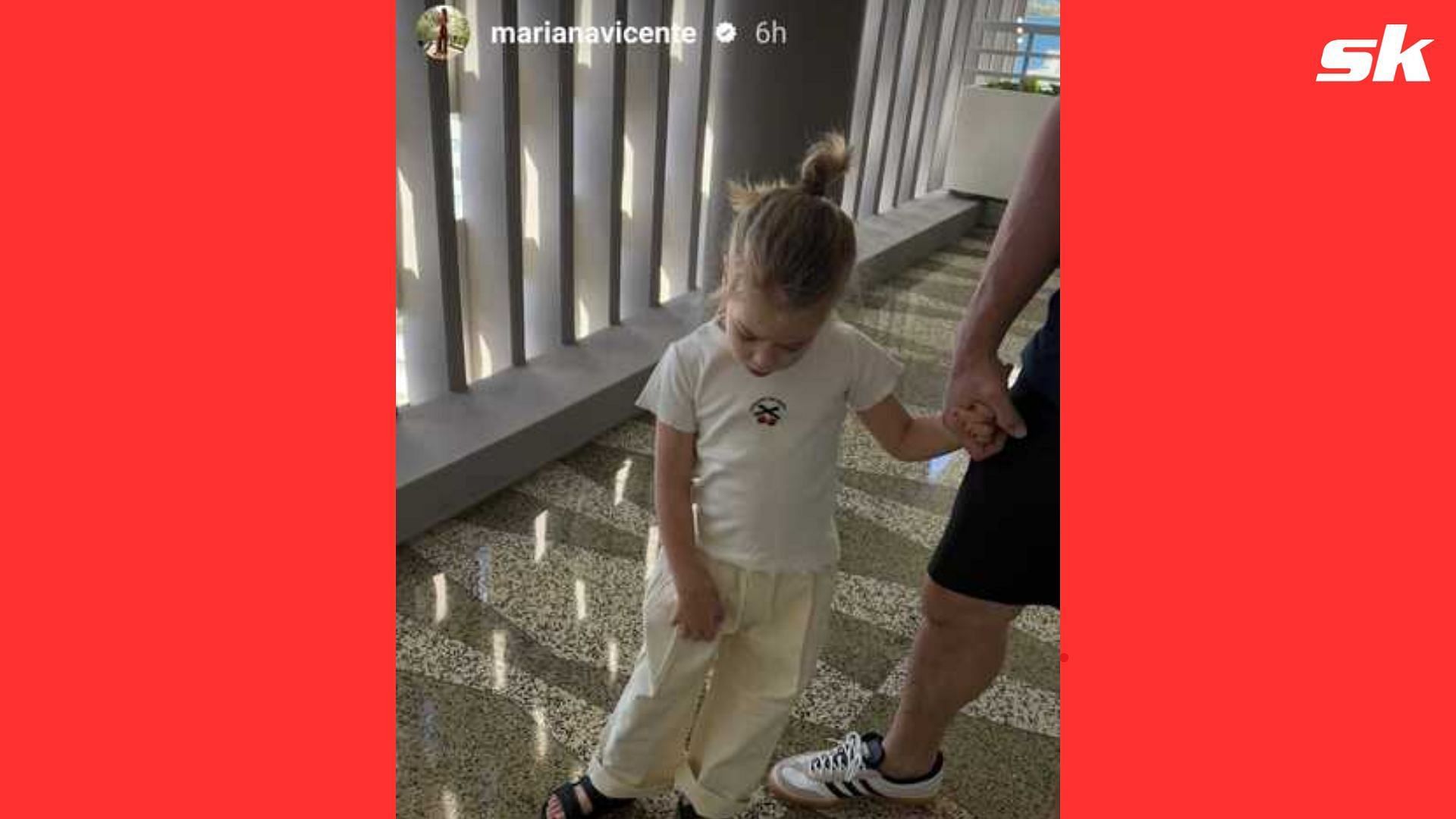 Penelope Hernandez holding her dad&#039;s hand as she shows off her toddler-chic style Instagram/marianavicente