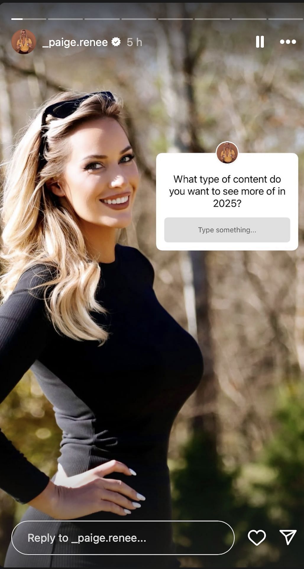 Paige Spiranac launches topic search campaign for 2025 (via Instagram @_paige.renee)