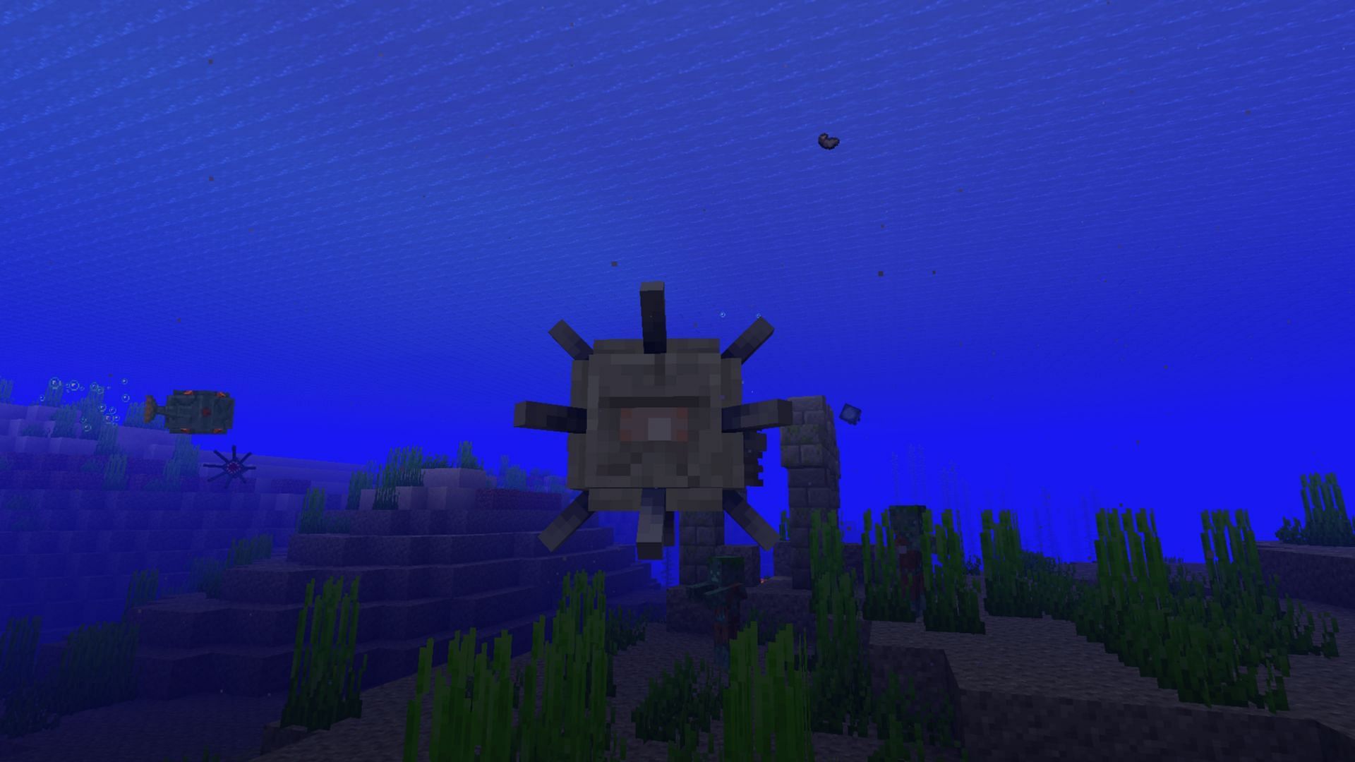 The guardian is one of the most annoying hostile Minecraft mobs that is not worth the fight (Image via Mojang Studios)