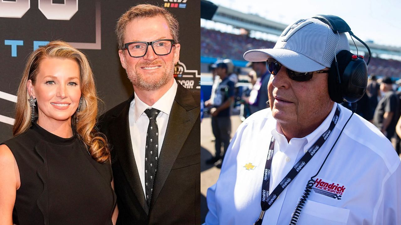 Dale Earnhardt Jr., Amy Earnhardt, and Rick Hendrick