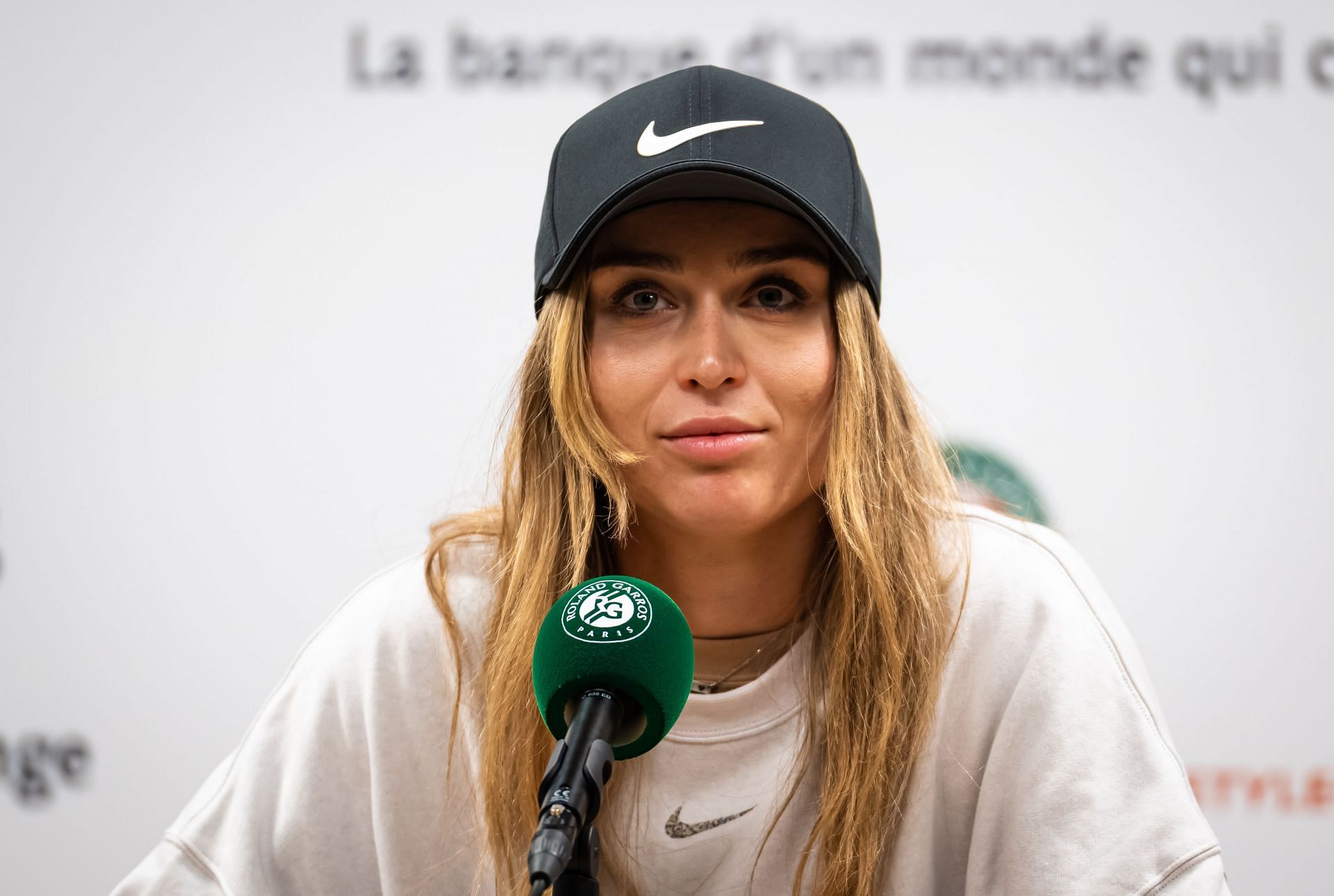 Roland Garros - Paula Badosa speaks during a press conference (Source: Getty)