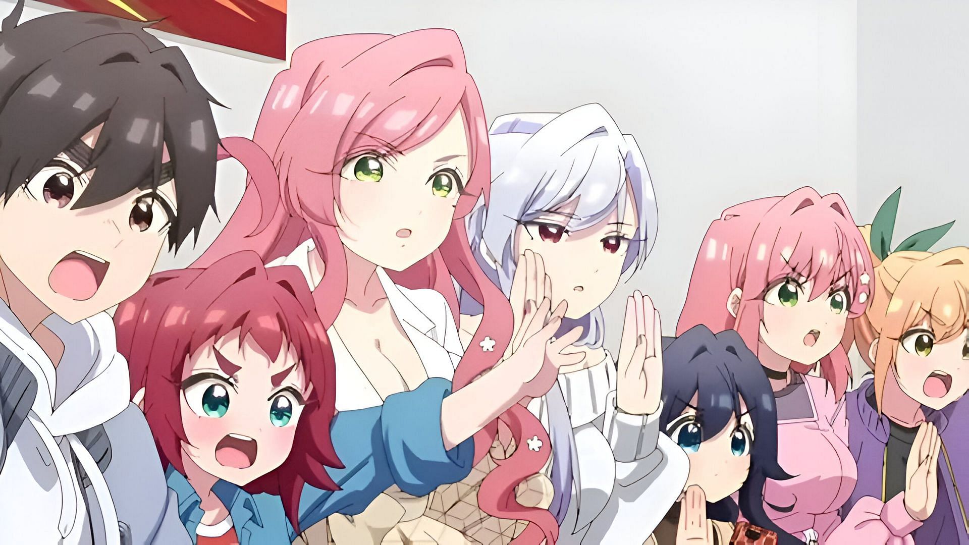 The main cast as seen in the anime trailers (Image via Bibury Animation Studio)