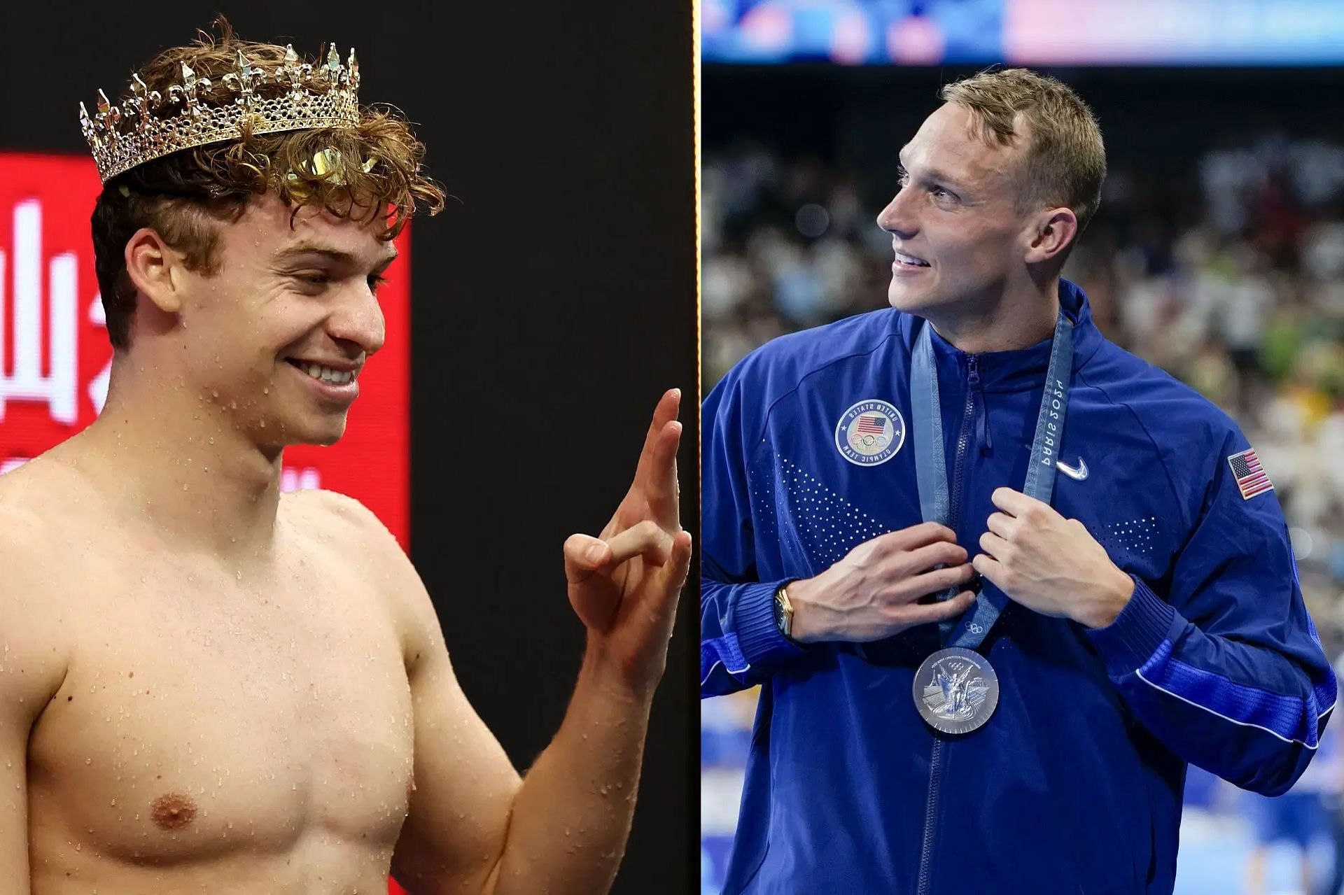 Leon Marchand and Caeleb Dressel