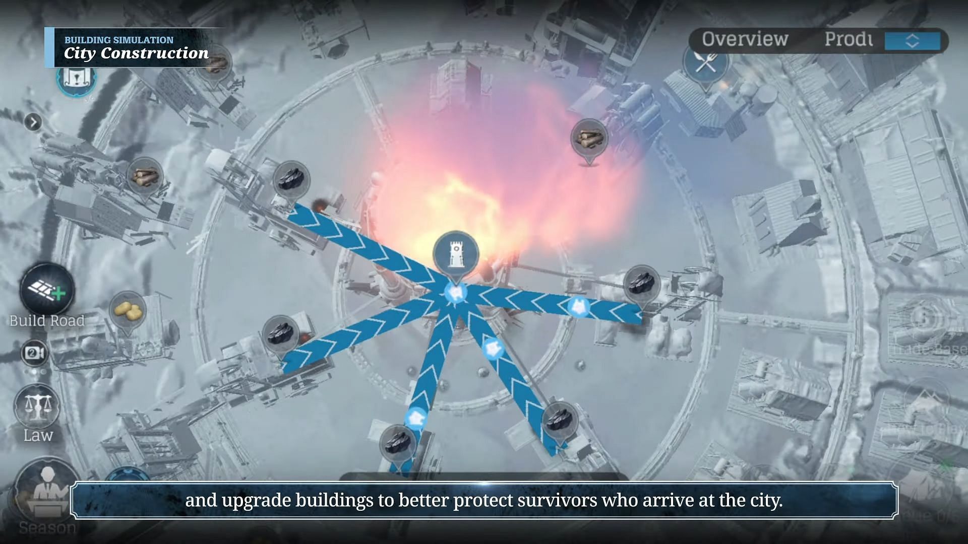 Among tech upgrades in Frostpunk Beyond the Ice, maintaining high heat without risking generator failure is crucial for survival (Image via Com2uS)