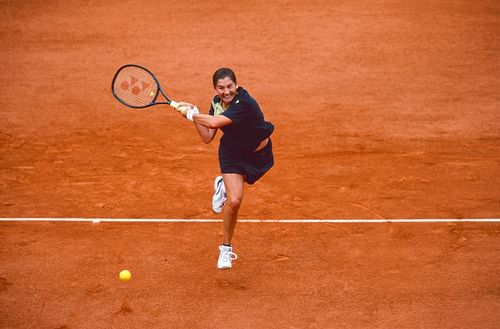 Monica Seles at the French Open 1998. (Photo: Getty)