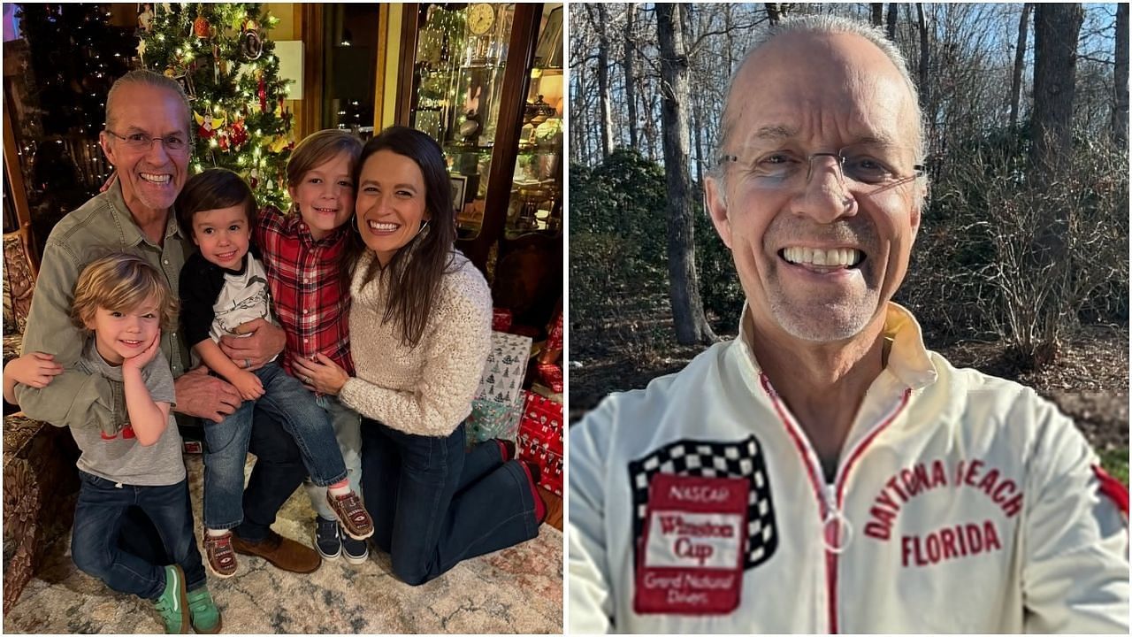 Morgan Petty gifts &ldquo;never been worn&rdquo; vintage NASCAR racing jacket to husband Kyle Petty  (Images from @kylepetty on X and Instagram)