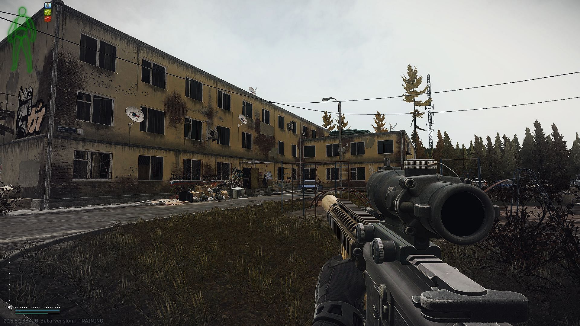 The three-story dorm on Customs (Image via Battlestate Games)