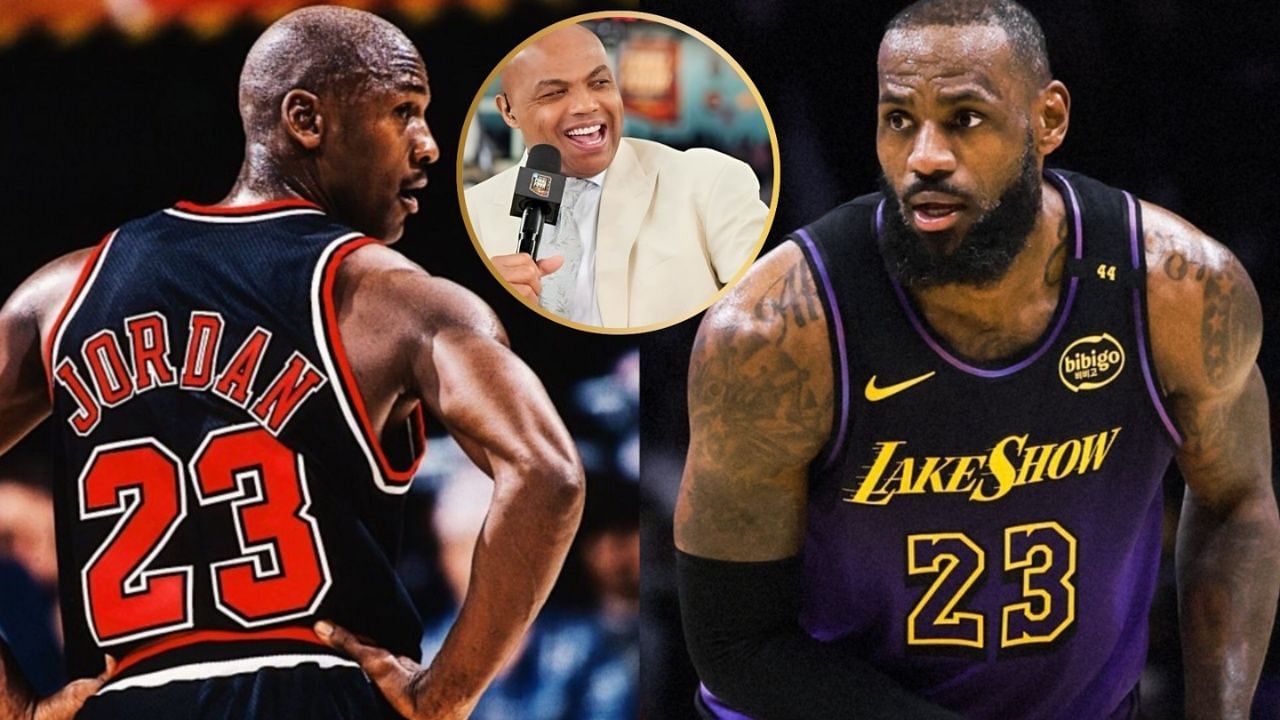 Charles Barkley makes his feelings clear on &quot;weak journalism&quot; around LeBron James vs Michael Jordan debate [Picture Credit: X/@Lakers, @chicagobulls, IG/@ charleswbarkley]