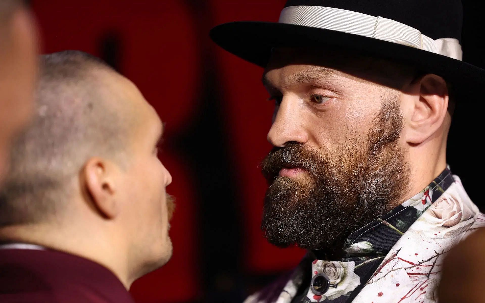 Tyson Fury (right) may have retired in his mind ahead of rematch with Oleksandr Usyk (left), believes former IBF champ [Image courtesy: Getty Images]