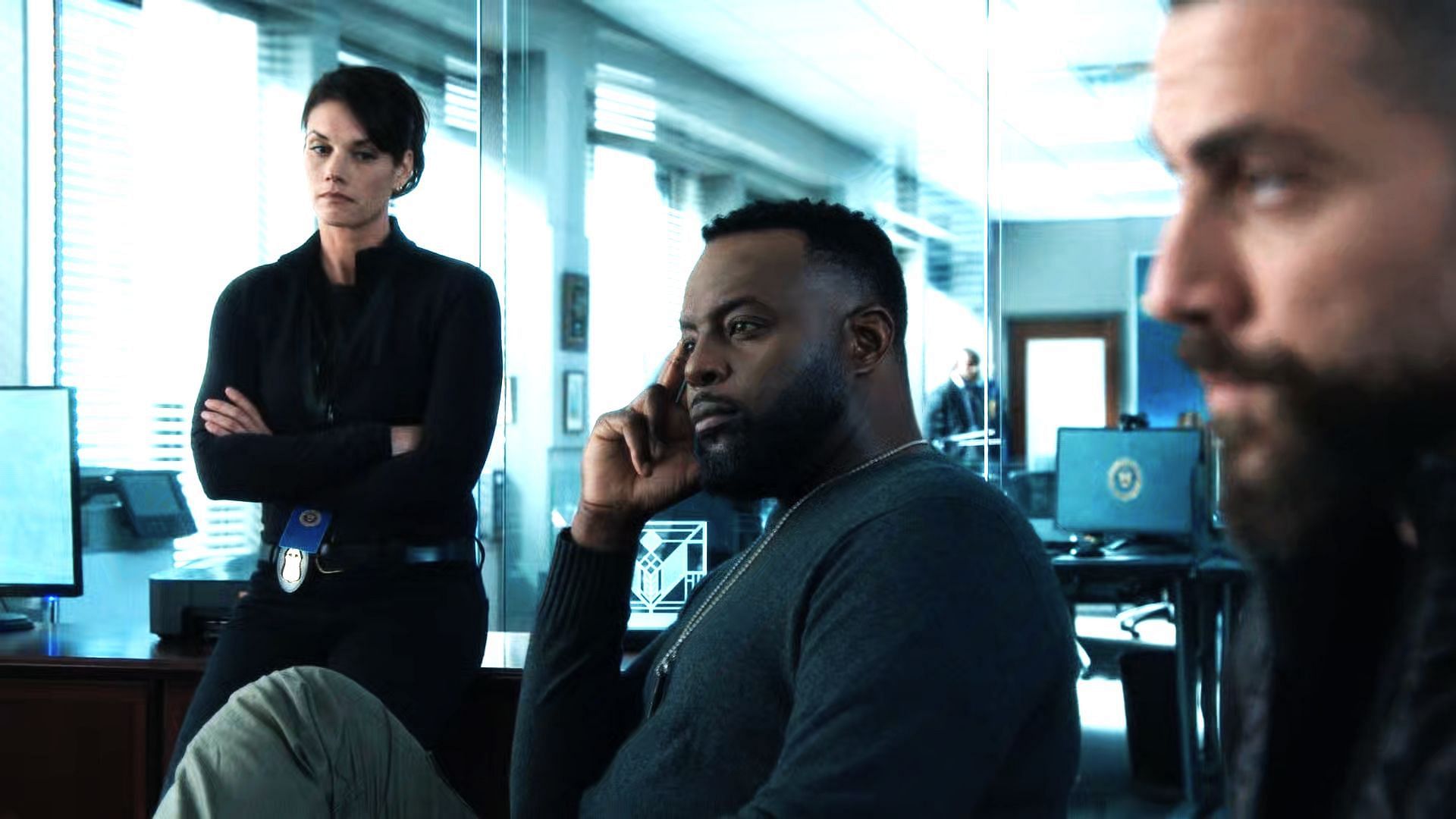 Maggie, Clay and OA (Image via CBS)