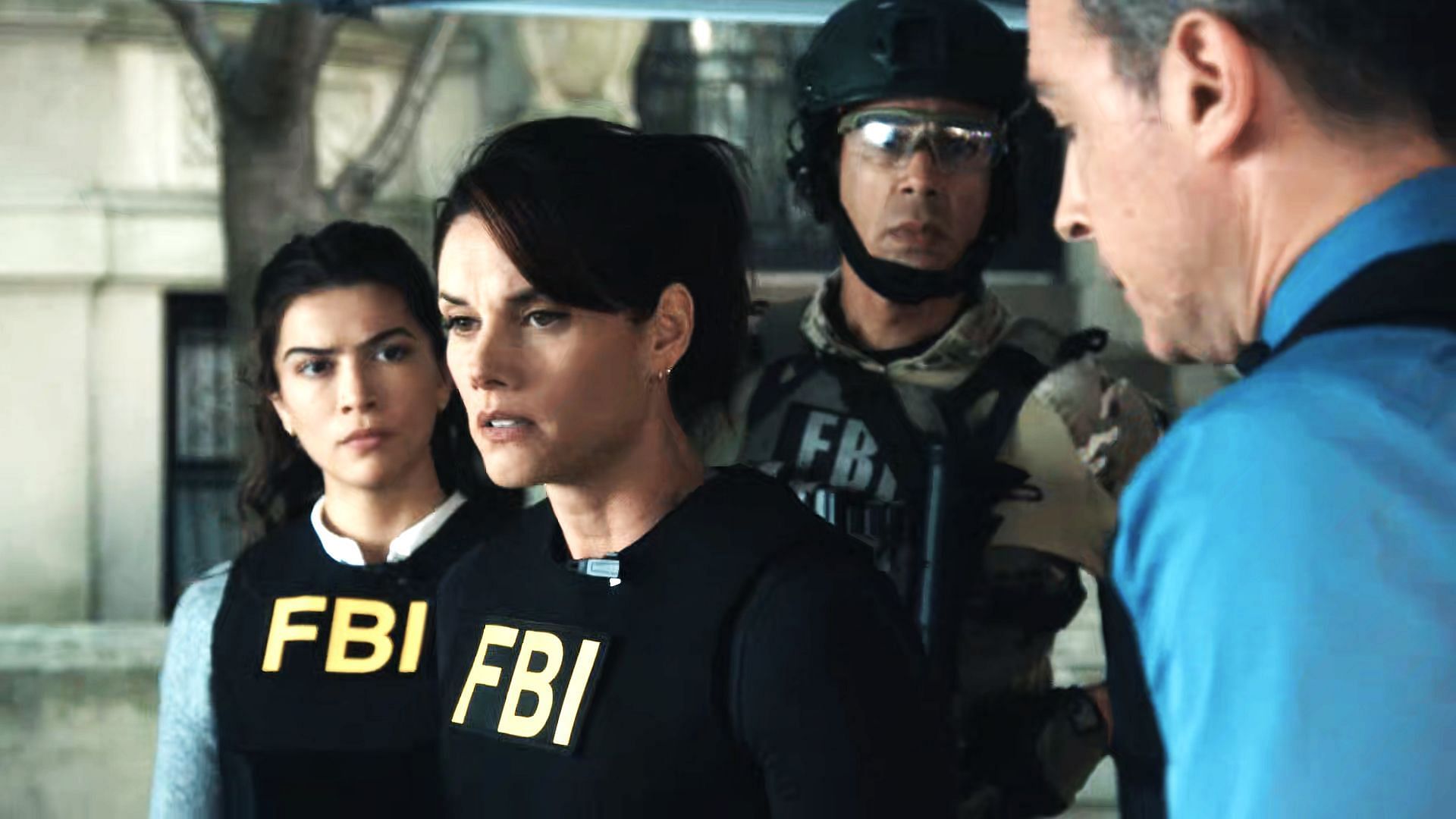 The FBI agents in action (Image via CBS)