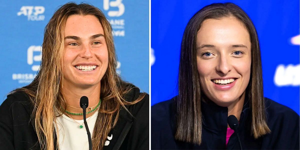 Aryna Sabalenka (L) and Iga Swiatek (R) (Image Source: Getty)