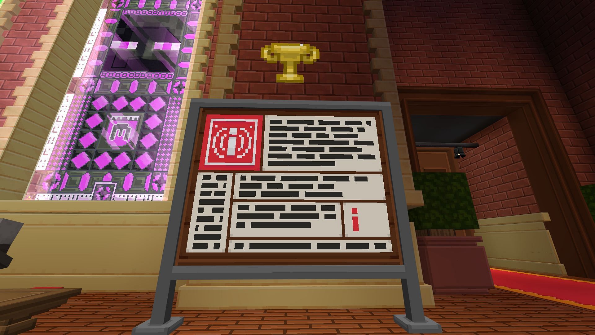 Head to the quest board to check daily quests and your status of completion (Image via Mojang Studios)