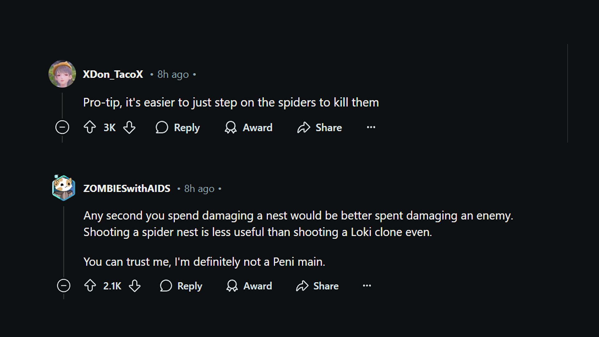 Comments from the community (Image via Reddit || r/MarvelRivals)