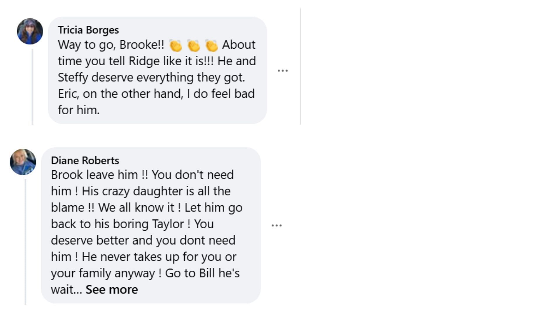 Viewers urge Brooke to resist Ridge&#039;s attack (Image via Facebook/The Bold and the Beautiful)