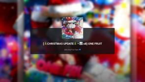 One Fruit Simulator Christmas Update patch notes