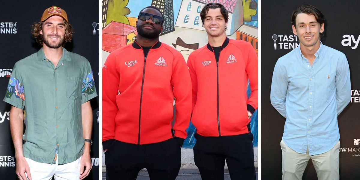 Stefanos Tsitsipas, Frances Tiafoe, Taylor Fritz, Alex de Minaur