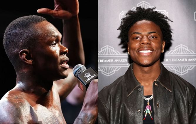 Israel Adesanya shares two-word reaction to IShowSpeed backflipping onto desk in front of his girlfriend and Kai Cenat