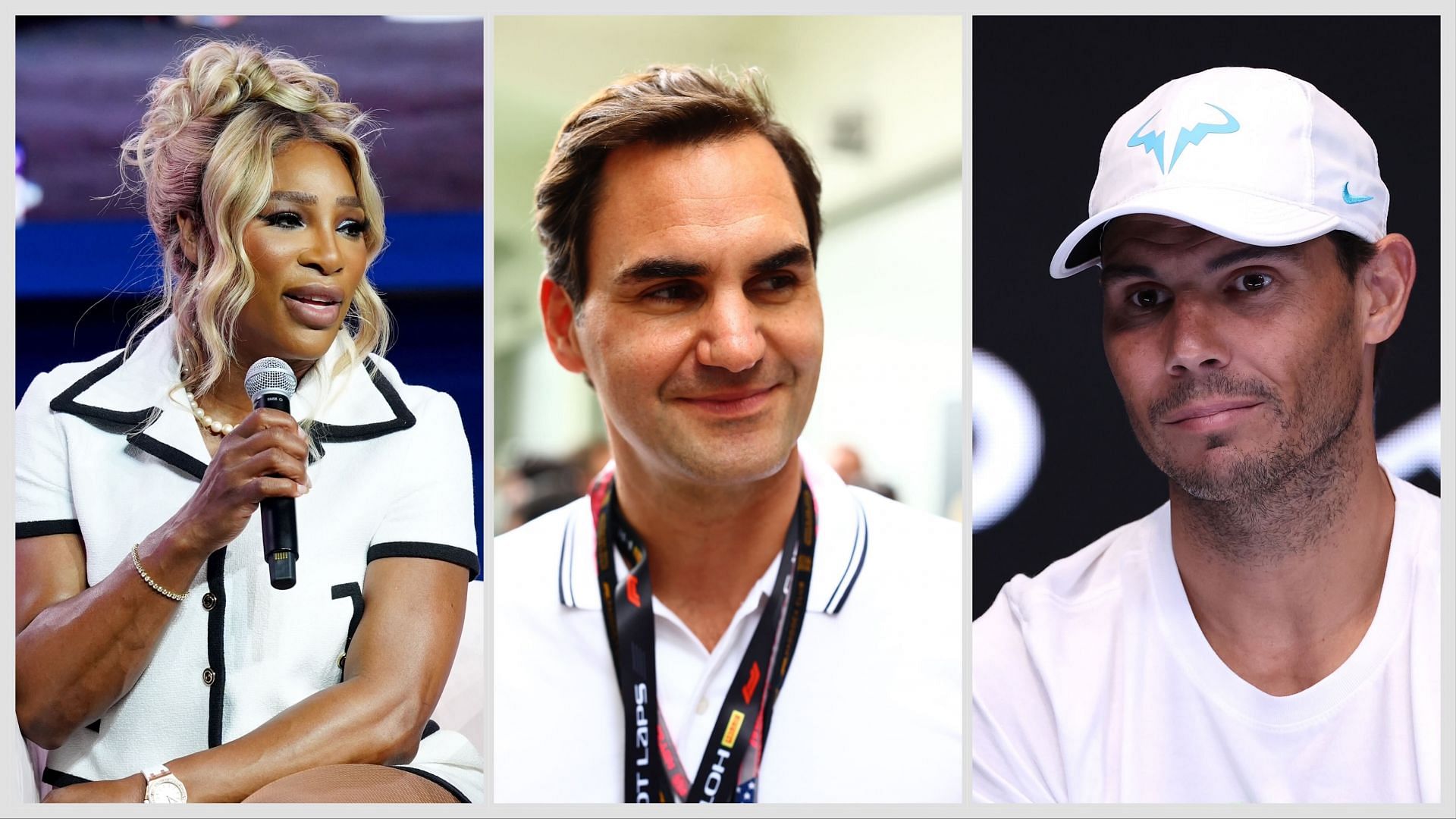 Serena Williams, Roger Federer and Rafael Nadal are enjoying their post-retirement life