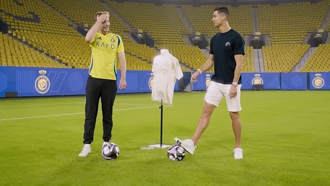 Cristiano Ronaldo informs MrBeast that his children think the YouTuber is a better content creator than him