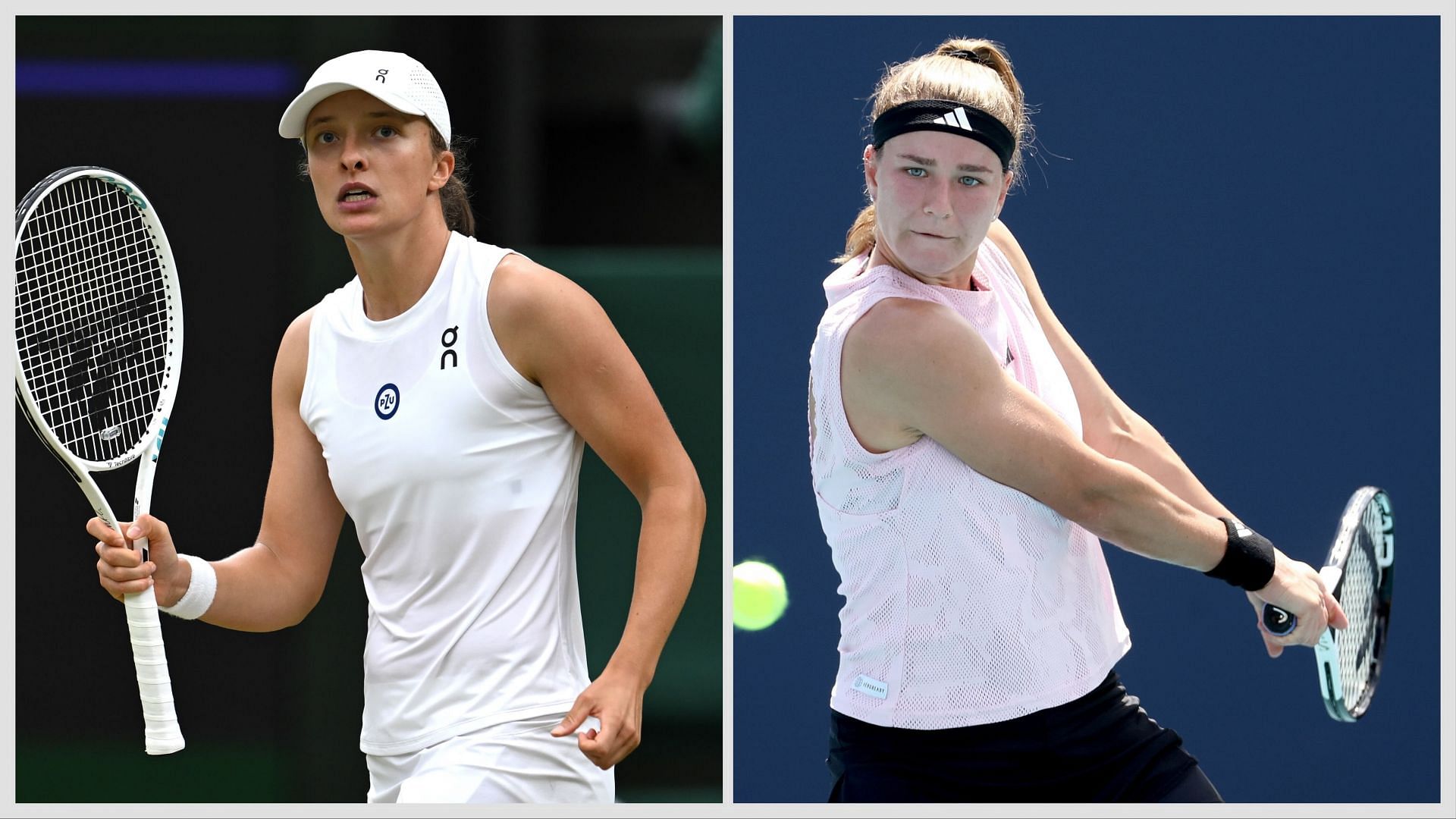 Iga Swiatek vs Karolina Muchova is one of the group stage matches at the United Cup 2025. (Photos: Getty)